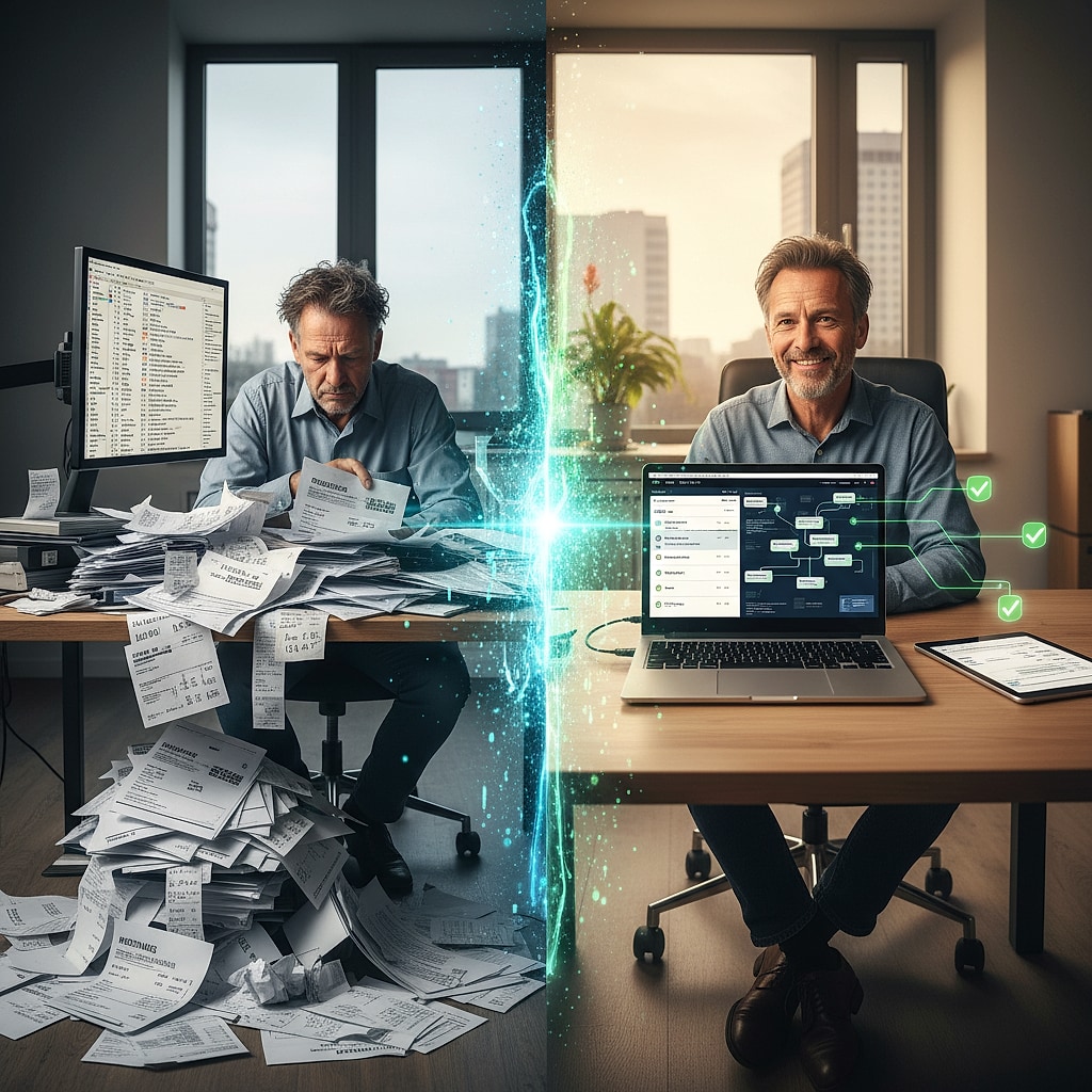 AI agent orchestrating documents and data streams in a company